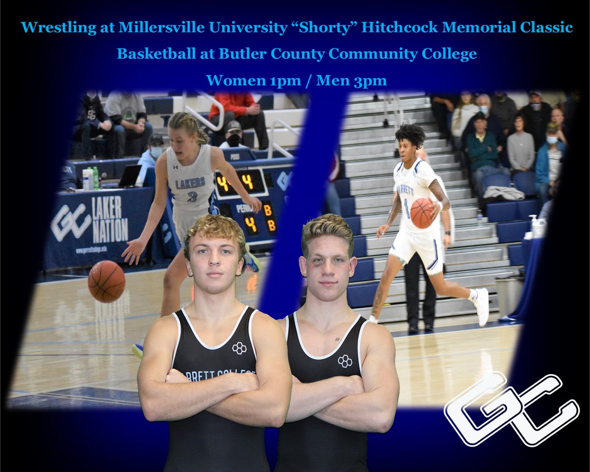 GarrettLakers's tweet photo. Wrestling at the "Shorty" Hitchcock Memorial Classic @ Millersville University👀 LIVE STATS https://t.co/ww5qCe8j2r...
Laker Basketball at Butler County Community College
Women 1pm / Men 3PM👀 LIVE 🏀 https://t.co/1WMa6qKV7q #LAKERNATION @garrettcollege https://t.co/8N3S2ugYEG