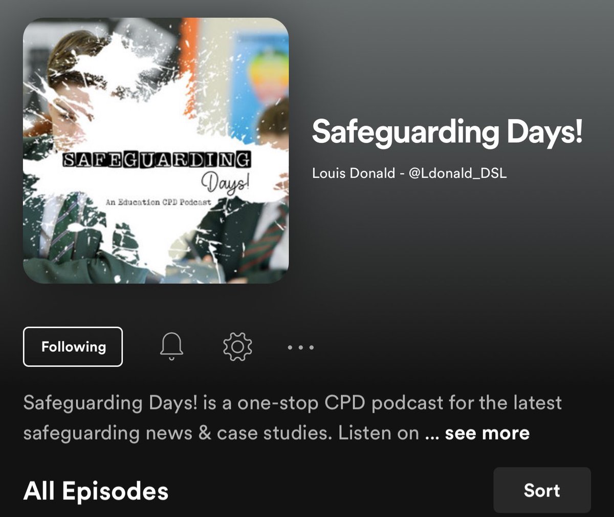SafeguardingCPD's tweet photo. The episode will drop next week.

You can listen to our back catalogue on both 

Spotify: https://t.co/5Fjg0vXJ5q

and

Apple Music: https://t.co/DwzPTBVeU8

#SafeguardingCPD https://t.co/W9nyufoDNU