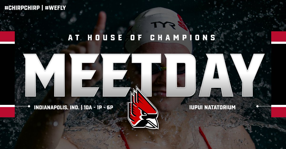 BallStateSwim's tweet photo. Looking to close out the House of Champions Invitational &amp; the fall portion of our 2021-22 schedule 💪

🆚: House of Champions Invitational
📍: Indianapolis, Ind. (IUPUI Natatorium)
🕛: 10a Prelims / 1p Diving / 6p Finals
📊: Meet Mobile

#ChirpChirp | #WeFly https://t.co/TtDqnOMZT7