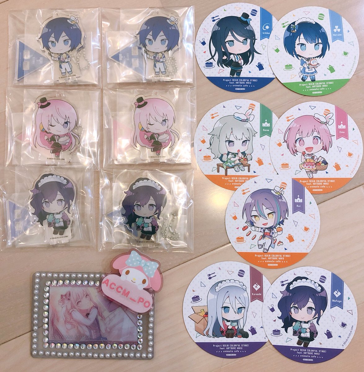 ACCM_PO's tweet photo. 【交換】プロセカ アニカフェ アニメイトカフェ アクリルスタンド アクスタ コースター

譲￤KAITO ルカ 一歌 遥 寧々 えむ ☆類 奏 まふゆ

求￤瑞希

☆以外は2:1での交換可能です
郵送又は27日名古屋にて手渡し希望
検索からでもお気軽にお声掛け下さい(^_  ̫ _^) https://t.co/p3tcosPNkY