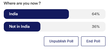 mukuyad's tweet photo. Poll in process 64% Indians and 36% from out side India attending the conference....  
#Amityglobalconference
#AmityOnline
#AGOEC2021 https://t.co/Lh6vmEbYh4