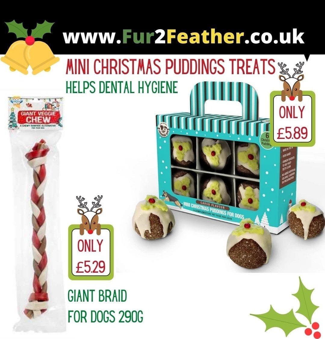 fur2feather's tweet photo. 🐶🎅🎄🌟🐾🦴🎁🐩🍬
Festive Dog Treats Now In Stock‼️
Visit our website today to ensure your doggies get their stocking filled in time‼️
🐾https://t.co/fEFtptzLdW🪶

#DogTreats #christmasdogtreats🎄 #naturaldogtreats #dogstockingfillers #wheatfreedogtreats #dogfood #festive #dogs https://t.co/NsbtrH5zMi