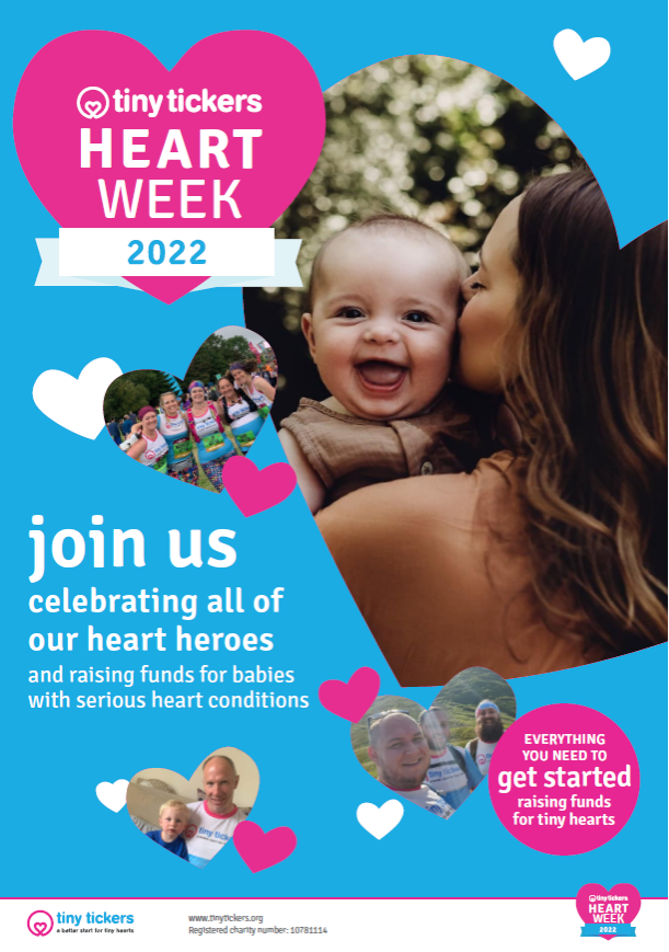 tinytickers's tweet photo. #TinyTickersHeartWeek 2022 is taking place from the 7th to the 14th February! 🎈 We'd love you to be a part of it &amp; help us raise funds &amp; awareness for all our heart heroes.
Request your pack now: https://t.co/TceWjNdwT2 
#chd #hearthero https://t.co/q0w5DkzsHs