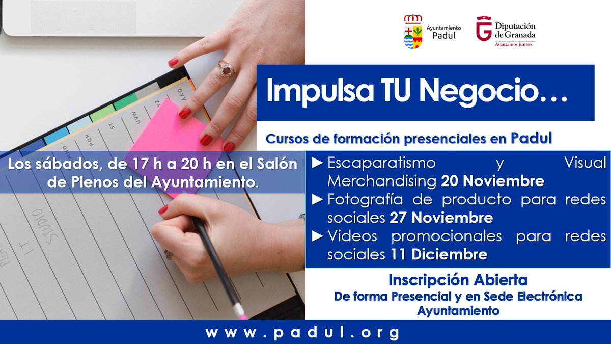 PadulViva's tweet photo. Hoy se inauguran en #Padul @AytoPadul los cursos de formación dirigidos a los #NegociosdePadul en el marco del proyecto #PadulCompraGigante que cuenta con el apoyo de @dipgra #CompraenPadul #ValledeLecrín #Granada https://t.co/wmi5iLEHB6