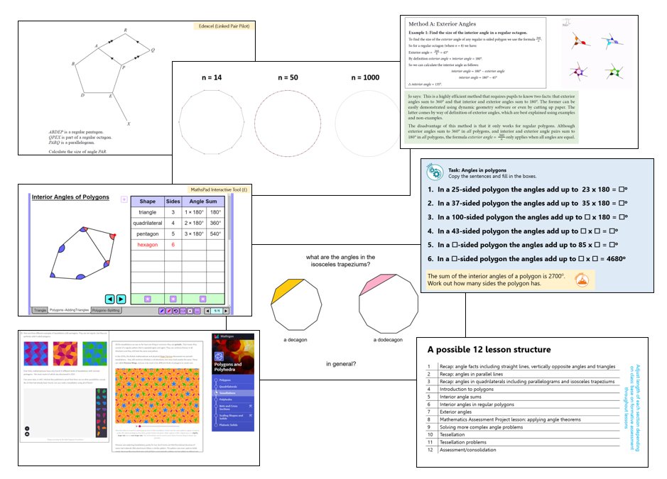 mathsjem's tweet photo. New CPD! Another one from my Topics in Depth series, this time on Angles in Polygons. What a great topic!

I produced this CPD for LUMEN. You can watch it for free. Info and link here: https://t.co/t1jKf3Fo8Y

#mathschat #teammaths https://t.co/n75jun7FzX