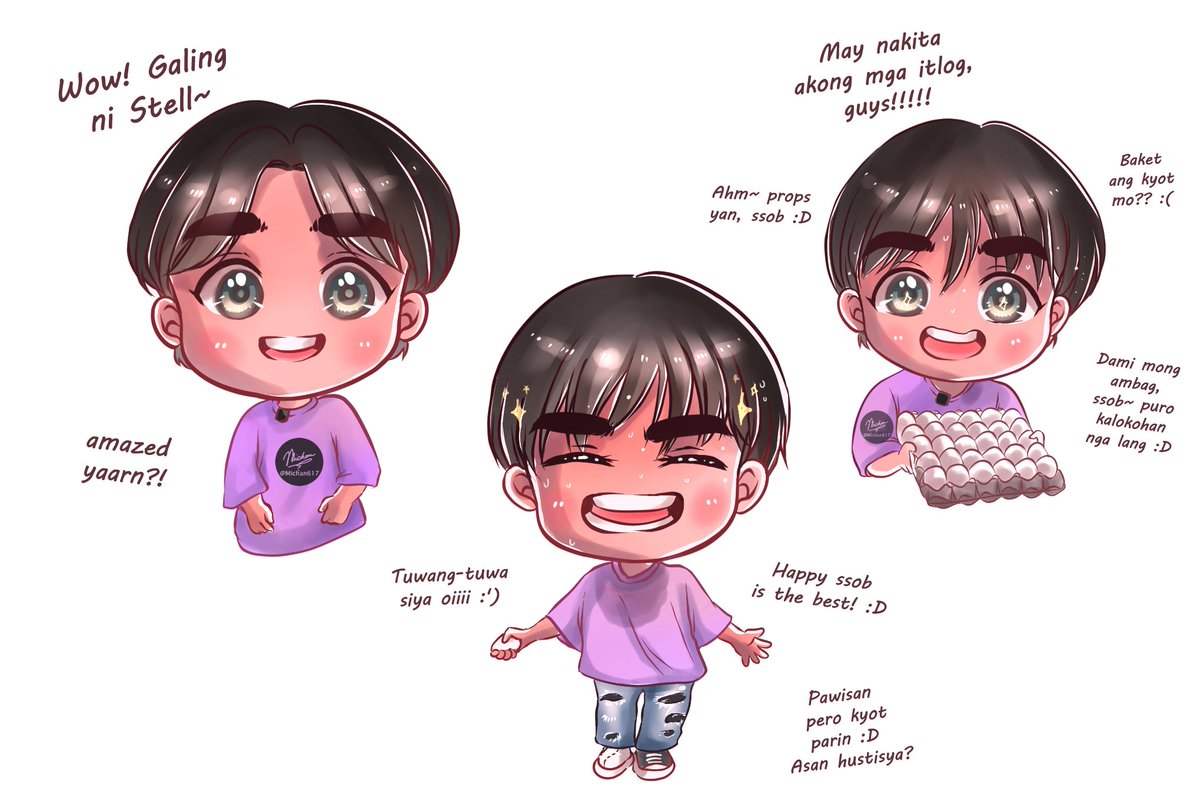 Michan617's tweet photo. Sabi ko nga ifa-fanart ko talaga yung happy Joshie kahapon sa vlog🥺💙 huhu kyot mo, ssob~

@SB19Official
 #SB19
Stream #Bazinga_SB19 Music Video https://t.co/TckqS61bVM