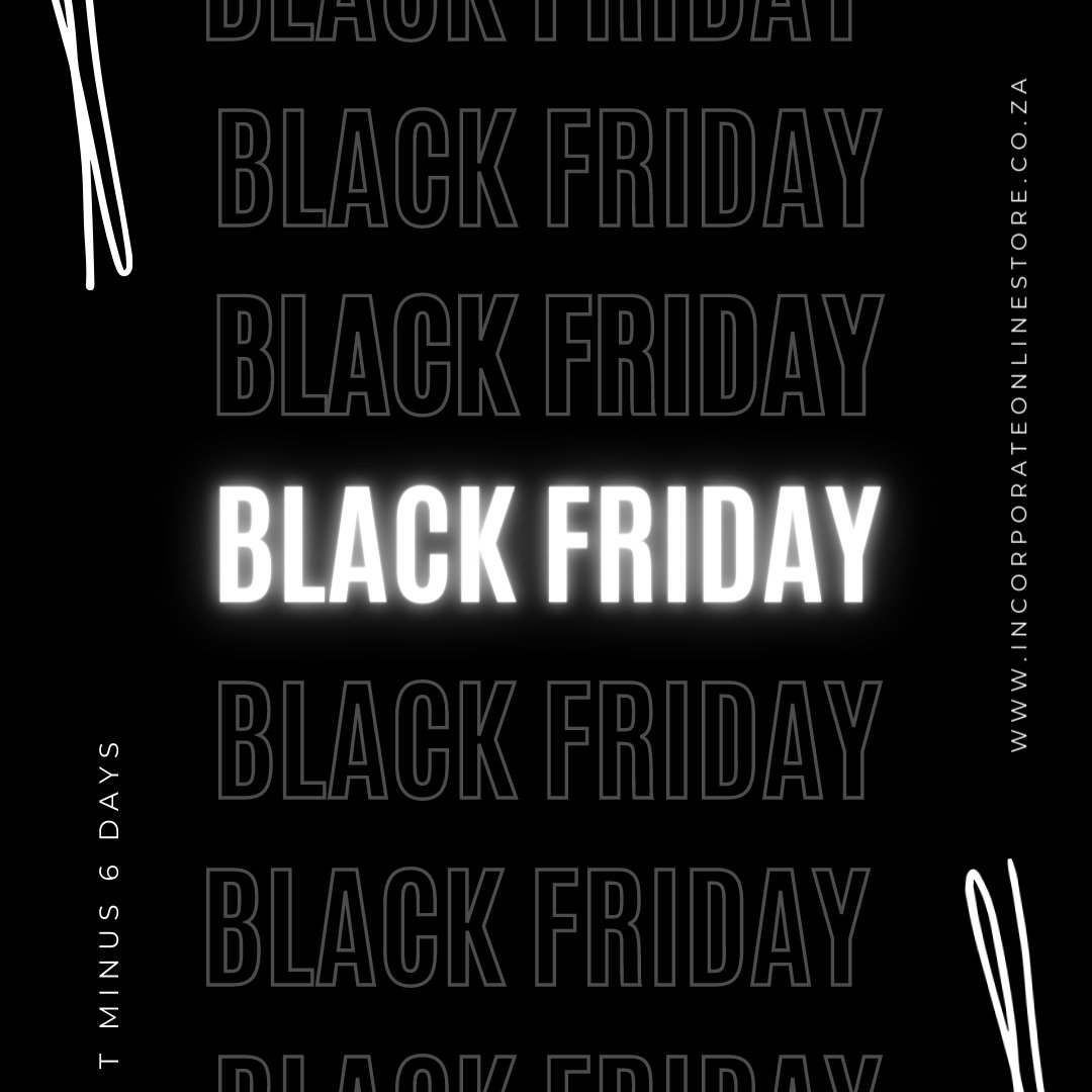 IncorpoOnline's tweet photo. T minus 6 days for our Black Friday promo - https://t.co/PilRoHip5P https://t.co/bWdmnE3VjM