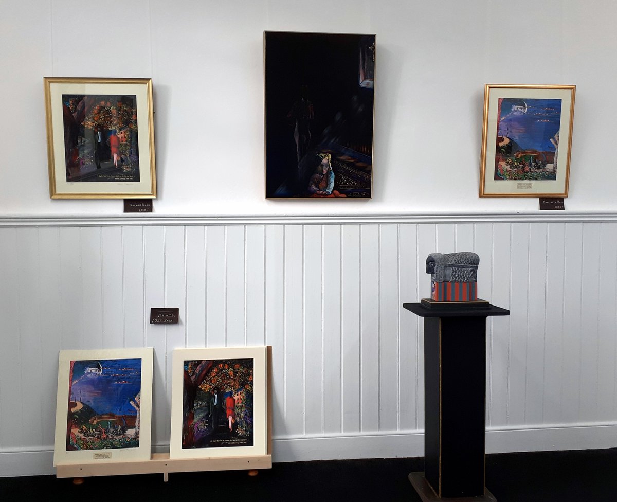 Oliver Tennyson's exhibition is up and it looks amazing! Don't miss it - open daily in the Courthouse, Kinvara: 11am - 4:30pm #KAVA #kinvara #irishartists #galwayartist #exhibition #irishsculpture #paintings #sculptures #Galway