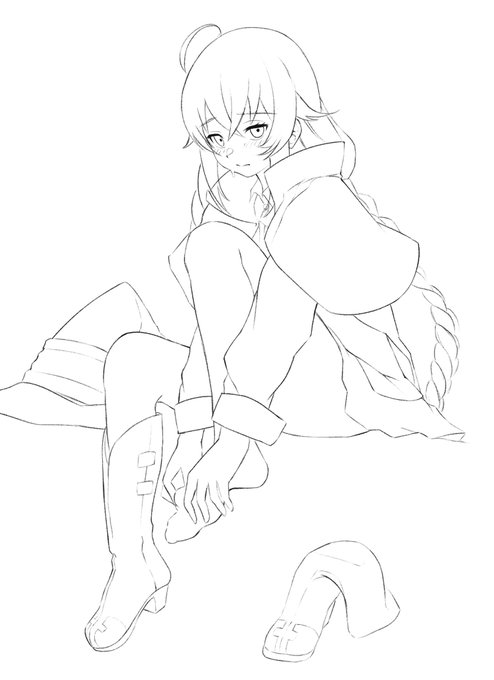 こっから清書して色塗りっ 