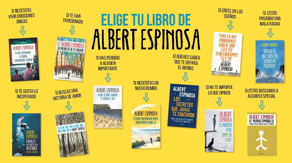 74_anais's tweet photo. @ArrelsRoure @espinosa_albert En esta foto vienen los libros de @espinosa_albert . Recomendó para una perdida Lo que te diré cuando te vuelva a ver. https://t.co/L1n7cmoWv1