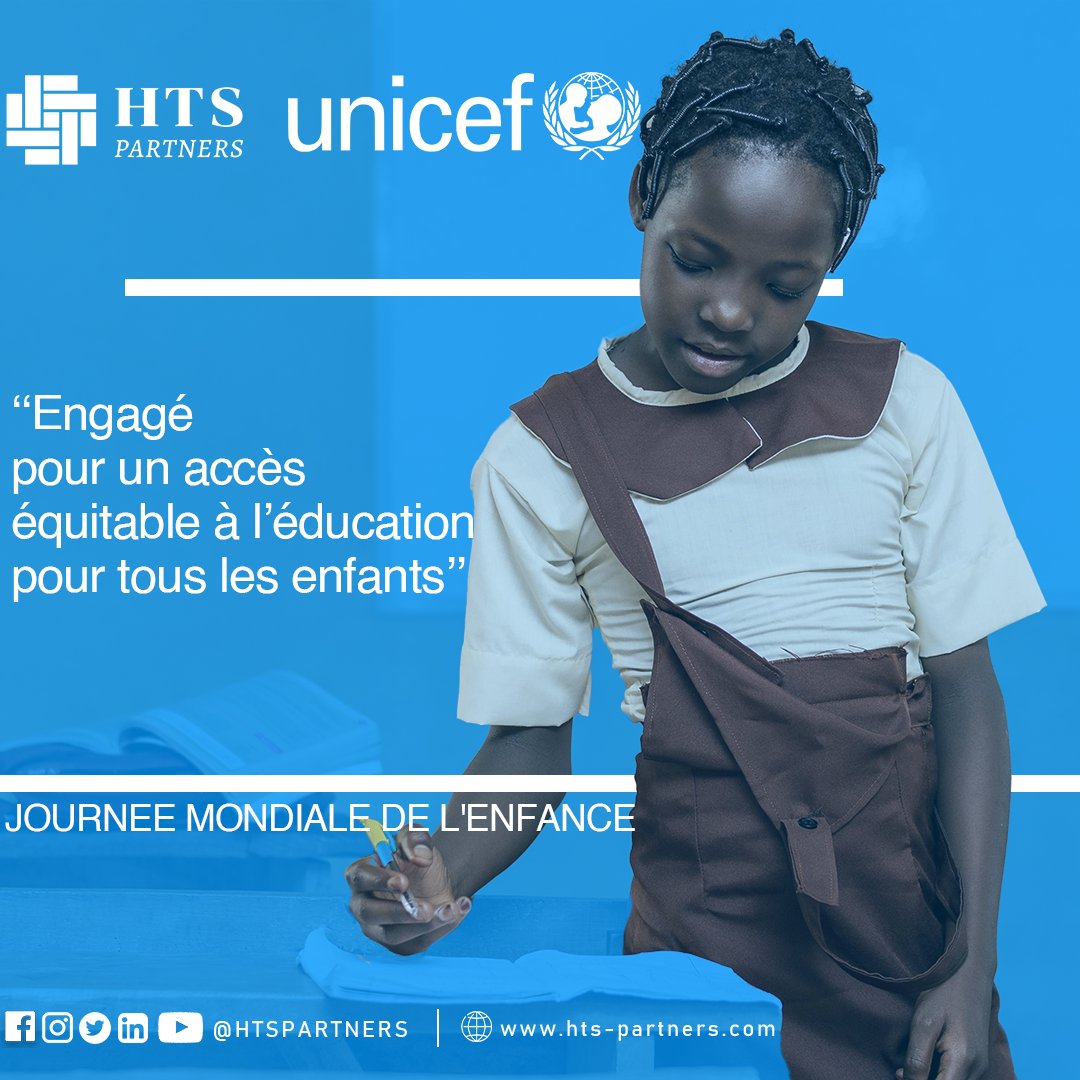 HtsPartners's tweet photo. En ce 20 Novembre 2021, Journée Mondiale de l'Enfance, nous restons engagés pour un accès équitable à l'éducation pour tous les enfants.
#htspartners #htsp #WorldChildrensDay 💙 @UNICEF_CIV 💙 https://t.co/6t3JMnqu5t