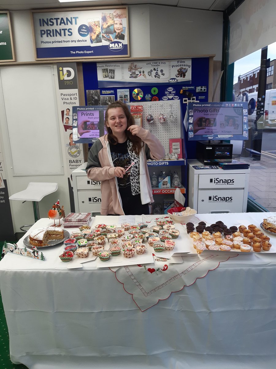 Liv raising money for Alex Timpson Trust with her cake sale in Didsbury <a href="/MOJOarea61/">MOJOarea61</a> <a href="/JamesTCobbler/">James Timpson</a> <a href="/TimpsonNews/">Timpson Group News</a>  <a href="/LaurusCheadleHu/">Laurus Cheadle Hulme</a>