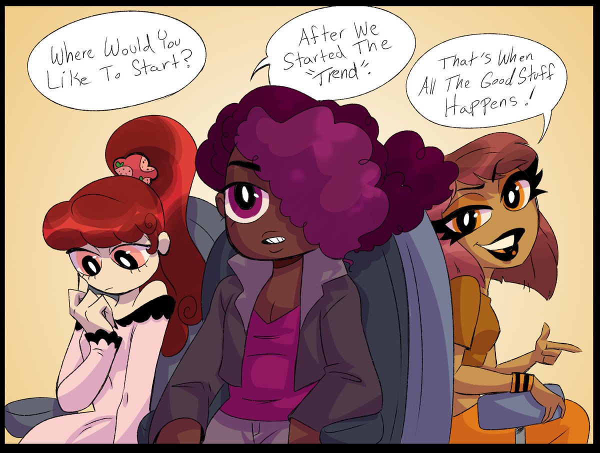 I like the idea that Bailey reaches out to the girls for an interview and that's how they meet.
#❌babes #ppg 