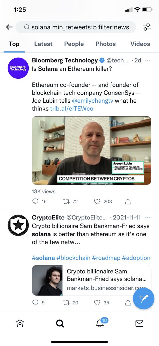 ImanOracle's tweet photo. اگر میخواین اخبار خبرگذاری‌های در مورد یه کوین از تو توییتر پیدا کنید میتونین از فیلتر news استفاده کنید همینطور میتونین میزان مینیمم ریتوییت و لایک رو تایین کنید مثلا جمله زیر رو واسه سولانا میتونین سرچ کنید (معمولا اخبار عقب تر از توییتر هست)

solana min_retweets:5 filter:news https://t.co/wYhMZbCxpC