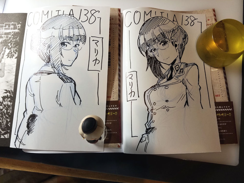 最後にもう一度。
ヘブン以外のサイン本の絵です
が、頑張って描きました^^;
どうぞよろしくお願い致します~!(≧∇≦)>・∵