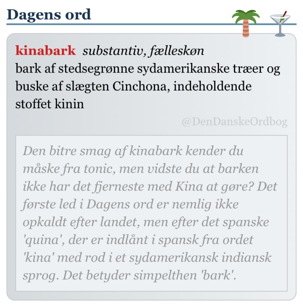 DenDanskeOrdbog's tweet photo. #bark #bitter #spansk #gintonic #dksprog #ordordord #sprognørd #dagensord
https://t.co/vnqhv6UJIl https://t.co/44XuGRemNO