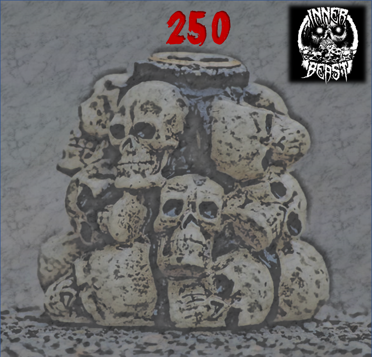 250 skulls and counting, thank you Beast followers! / 250 cráneos y sumando, gracias seguidores de la Bestia! #innerbeast #unveilingthebeast #roarwiththebeast #metal