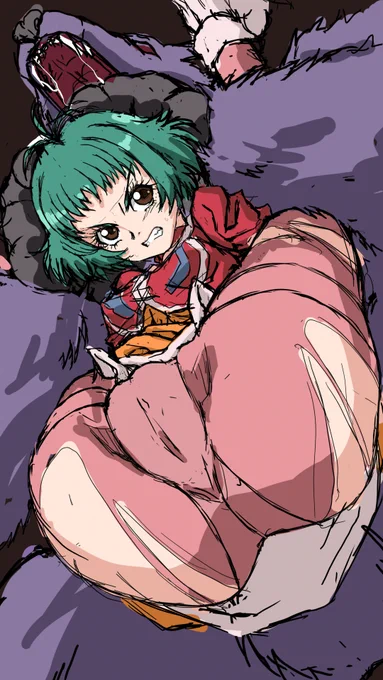 とりあえず、ラフは感じでここから差分含めて頑張ろう… 