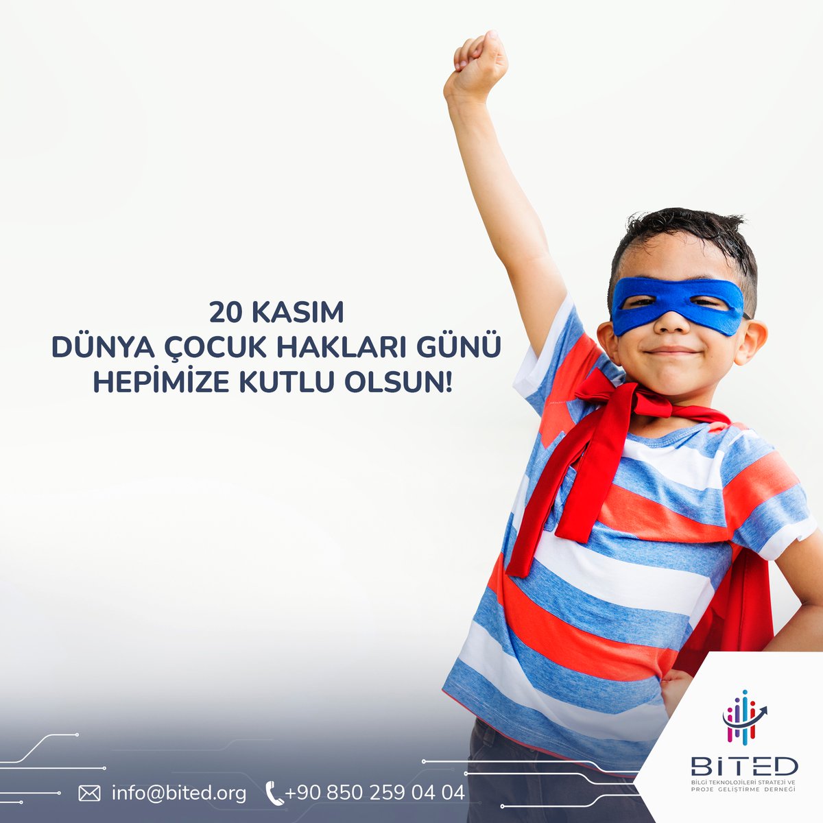 BitedOrg's tweet photo. 20 Kasım Dünya Çocuk Hakları Günü Hepimize Kutlu Olsun!

#çocukhaklarıgünü #cocukhaklarigunu https://t.co/Db4sOZc19S