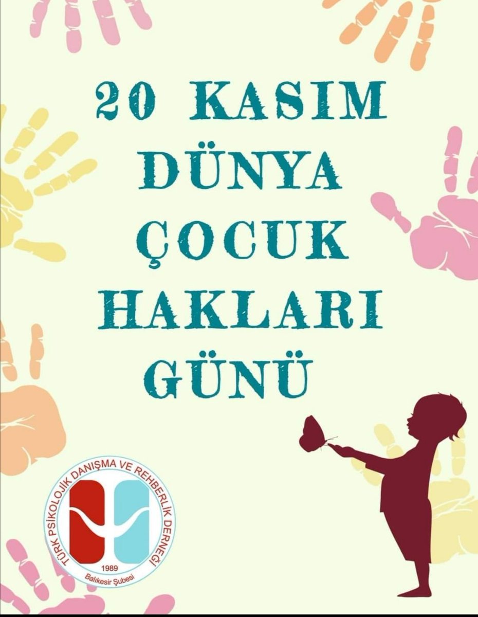 Tüm çocuklara" Hak Temelli" bir anlayış ile yaşabilecekleri bir dünya kurmanın özlemi ile... #Dünya #CocukHaklarıGunu #PDR