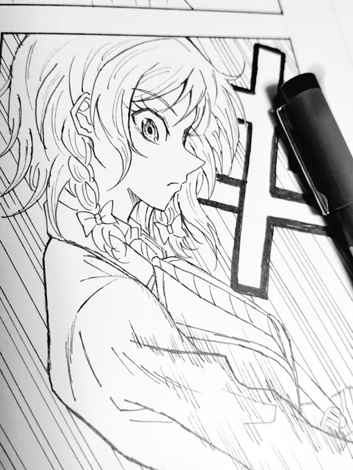 日菜ちゃん描いてる 