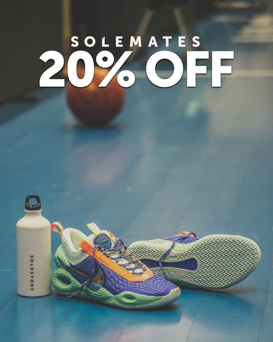 solestory_se's tweet photo. SOLEMATE WEEKEND! 
2️⃣0️⃣% off everything with code “SOLEMATE20” all weekend💪
Score big now 📦💨
https://t.co/kcWoAtLCjP
#solestory #solemates https://t.co/GynN3Y0ibI
