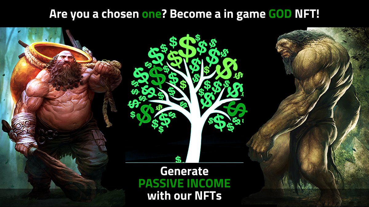 begods_games's tweet photo. Generate Passive Income with ourย NFTs!
#Battleofgods #Metaverse #FrogDogGames #UnderGods #chosenone #becomeagod #Passiveincome #NFTGame #BlockchainGame #Board2Block #NFT #NFTnomics #NFTart #Tokenomics #phantasma #ghostmarket https://t.co/SLwm3joDlY