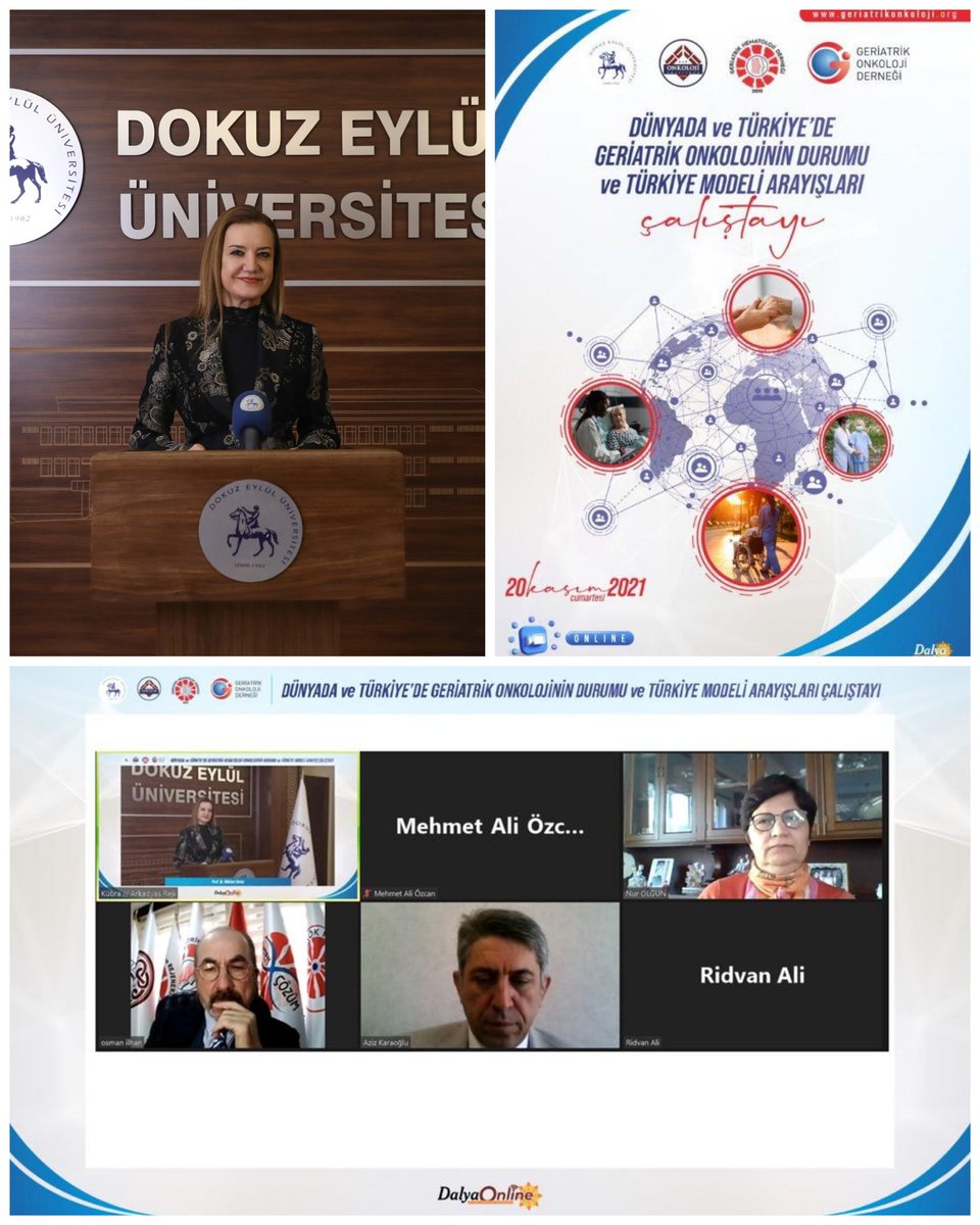 Rek. <a href="/hotar_nukhet/">Prof. Dr. Nükhet Hotar</a>, <a href="/deuonkoloji/">DEÜ. Onkoloji Enstitüsü Müdürlüğü</a>, Geriatrik Hematoloji Derneği ve Geriatrik Onkoloji Derneği'nin gerçekleştirdiği, Dünya'da ve Türkiyede Geriatrik Onkolojinin Durumu ve Türkiye Modeli Arayışları Çalıştayına katıldı; artan ileri yaş kanserlerine karşı çalışmalarımızı anlattı⚕️