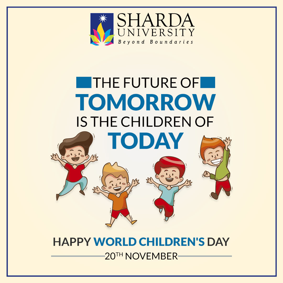 sharda_uni's tweet photo. Every child is special in its own way, celebrating every one of them today!

Happy World Children’s Day!🧒🏻👶🏻
#ShardaUniversity #ATrulyGlobalUniversity #LearningBeyondBoundaries #WorldChildrenDay #Children #UniversalChildrenDay #Child #Futurechildren https://t.co/uCjFSaEVyZ