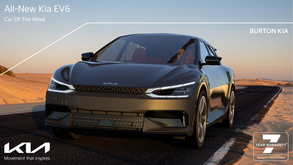 🚗 #CAROFTHEWEEK - All-New Kia EV6 🚗

With black vegan leather seat upholstery, smart key, driver display screen, forward collision avoidance assist and more; doesn't it sound like the perfect car? 

Book your test drive TODAY👇
burtonkia.co.uk/new-cars/all-n…

#kiacar