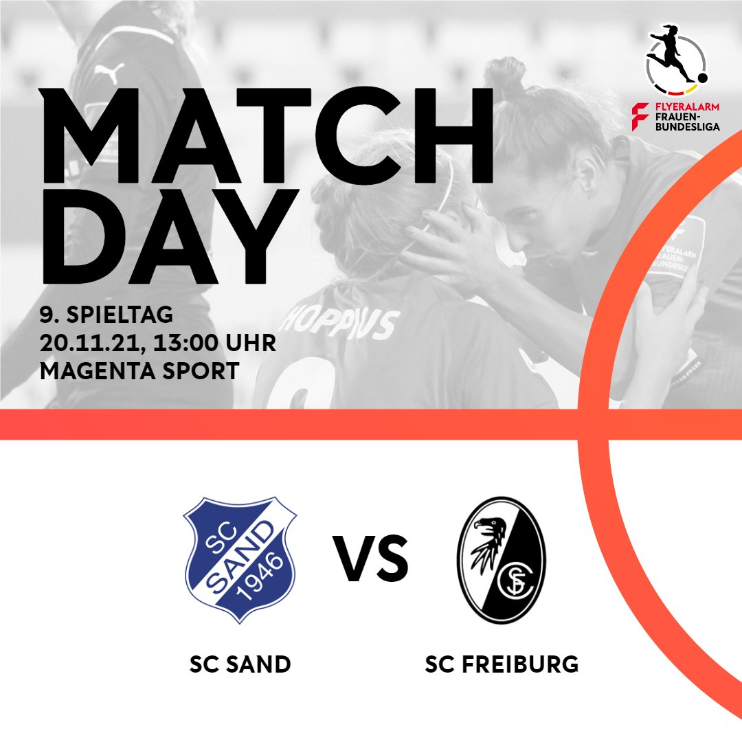 DFB_Frauen's tweet photo. MATCHDAY 😎
⚽ #SCSSCF heute ab 12:45 Uhr LIVE bei #MagentaSport (€) 👇
📲 https://t.co/LGQK5O7Psm

#DieLiga https://t.co/XGf0XQql9i