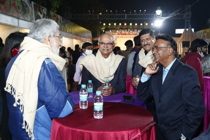 TribesIndiaWB's tweet photo. #AadiMahotsav yesterday was graced by the presence of Sh.Bhaskar Khulbe along with some eminent sports personalities which included Sh. Anupam Gulati, Commentator; Sh. A. B. Subbaiah, Former Indian Hockey Goal Keeper and Coach; &amp; Jafar Iqbal, Former Captain National Hockey Team. https://t.co/yzmQ7VO3Zo