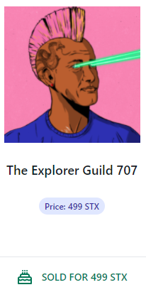 ArtOnStacks's tweet photo. Zombie @StacksSkaters SOLD for 199 STX
And 529 minted! π₯
#TheExplorerGuild reaching for 80K now at 79.4K volume, will they make it this weekend? π§
You might want to check #BLOCKS! Some rare ones appearing at opportunity prices π
More at https://t.co/8ATS8V19OK π https://t.co/FcD8GkEPLT