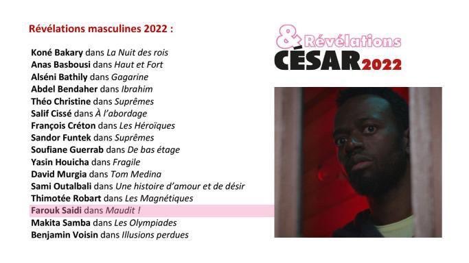 sebastienfolin's tweet photo. Génial ! Farouk Saidi qui tient le premier rôle de Maudit! de Emmanuel Paraud, fait partie des sélectionnés pour La Révélation Masculine aux @Les_Cesar. C’est la première fois pour un réunionnais. Il y a de quoi être fier ! #team974 🇷🇪💜🔥✊🏾 Le film est en salle depuis Mercredi. https://t.co/tjVLRFvN9D