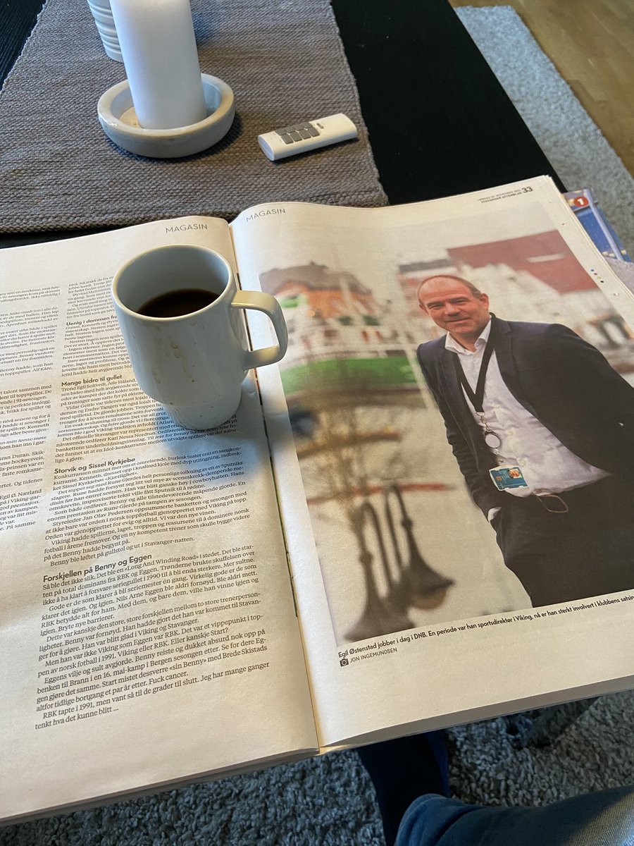 Takk for at du delte din historie, <a href="/Egilostenstad/">Egil Østenstad</a> , dette var kjekk lesing for en gutt som kjørte sin TsX moped fra Madla til Viking-marken for 30 år siden og fulgte med på treningene til Viking. Jeg er helt sikker på at <a href="/StigNilssen/">Stig Nilssen</a> og <a href="/kflygind/">Kjetil Flygind</a> gir deg terningkast 6! En blå dag