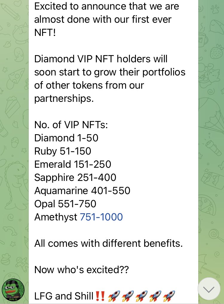 greenbnbbsc's tweet photo. It’s called DIAMOND VIP for a reason. Aside from the rarity since there are only 50 pieces, its holders is going to profit a lot from the rewards and the #FREE lottery. Its release will be next week. Are you guys ready?🚀🚀🚀
#WeRewardOurHoldersBigTime
#PassiveIncome https://t.co/oPBOYrlCLD