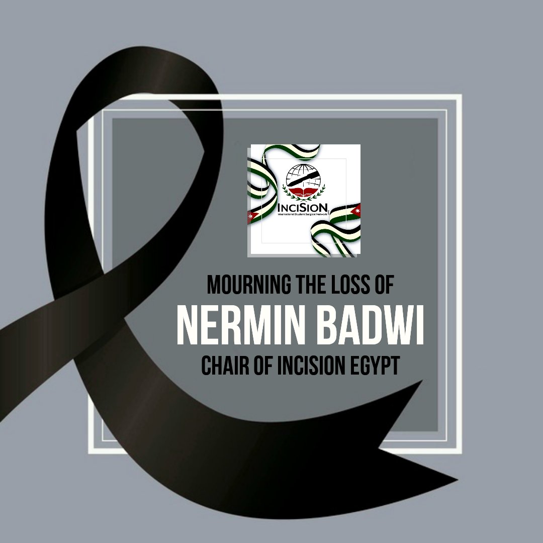 InciSioNJordan's tweet photo. The InciSioN Jordan family mourns the loss of our dear colleague and friend Dr. @Nermin_Badwi, founding chair of Operation Health (InciSioN Egypt) @ophealth_gs.

Sending our sincere condolences to her family, loved ones, and the InciSioN Egypt family. https://t.co/ZCGYmxaxES