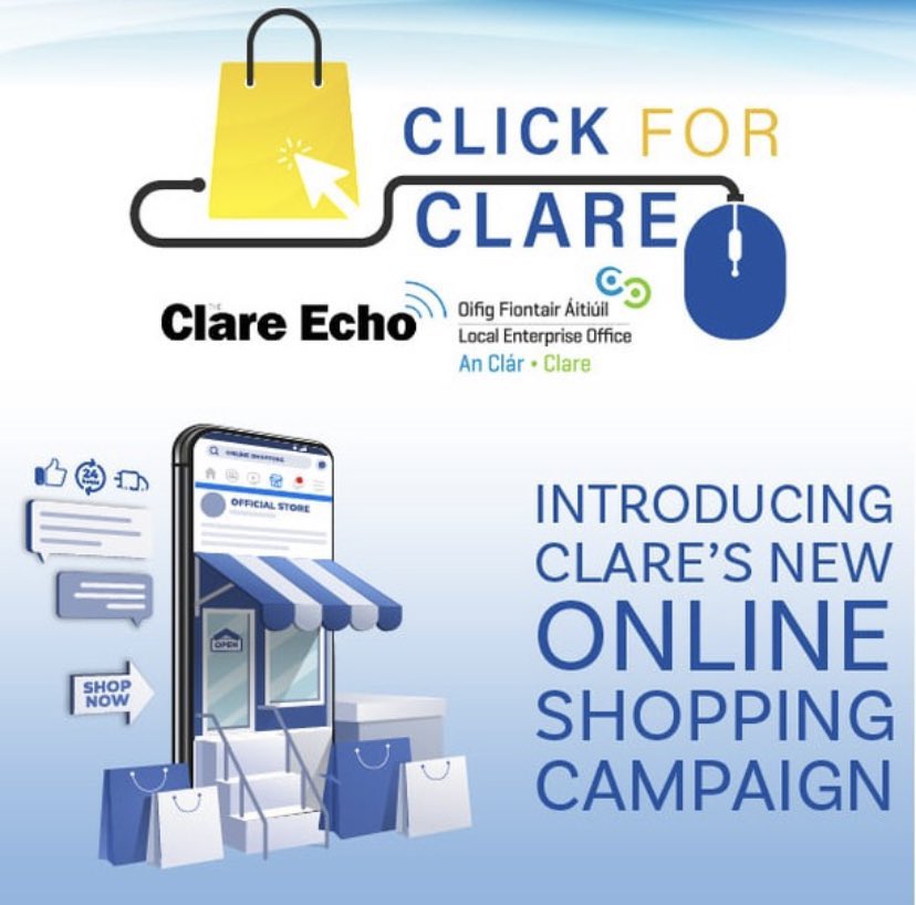 nialloc90's tweet photo. We are thrilled @ClareEcho to once again team up with the super @LEOCountyClare crew to promote shopping local be that in store or online across Co Clare. #look4local this Xmas and support where possible clare businesses 🙌

https://t.co/R9MB6vLG6A

#clickforclare #look4local https://t.co/iWRqBcqpza
