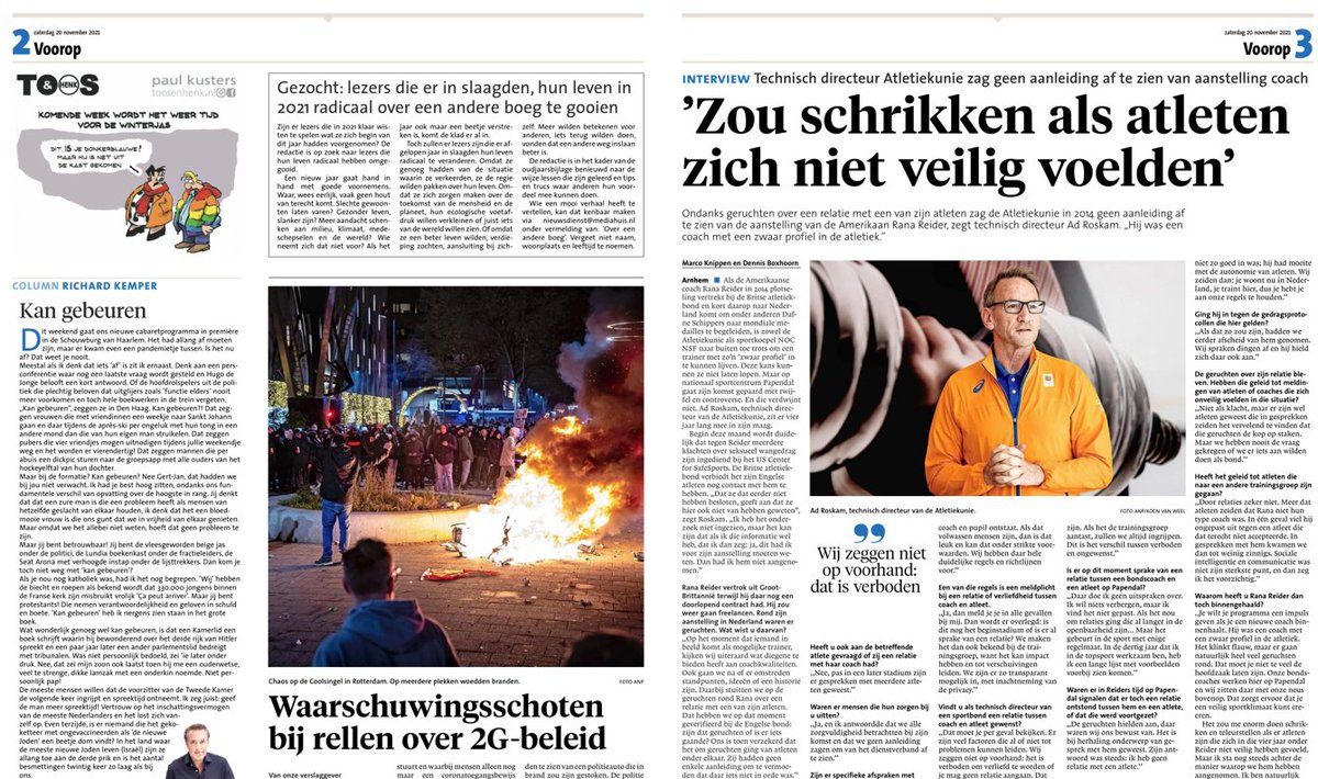 Verkeerde volgorde pagina’s zaterdagkrant dlvr.it/SCsPjM