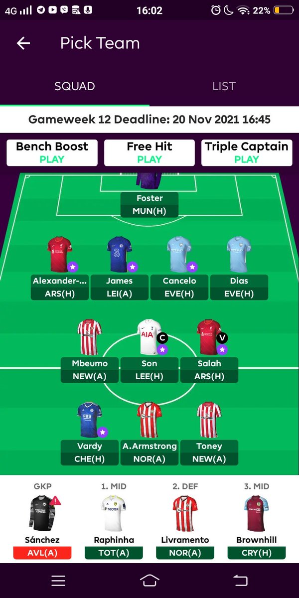 ShirishPuri's tweet photo. @fpltabz Please ! Suggest me transfers and benching order. I dont want gk transfer 0.4 IB https://t.co/ZmRlNPsBdF