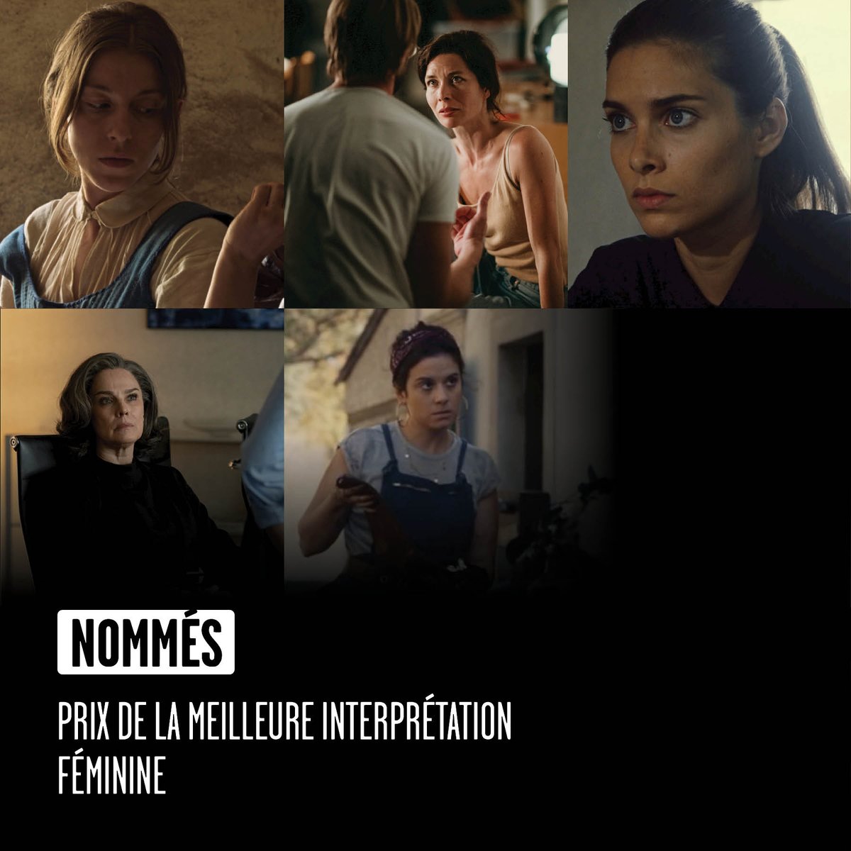 Qui sera élue meilleure actrice dans la catégorie 'meilleure interprétation féminine'? ✨

▪️Fabienne Hollwege (An Zéro)
▪️Larisa Faber (Angelo)
▪️Désirée Nosbusch (Bad Banks S2)
▪️Sophie Mousel (Capitani)
▪️Magaly Teixeira (Coyotes)

#filmprais2021 <a href="/DFilmakademie/">D'Filmakademie</a>