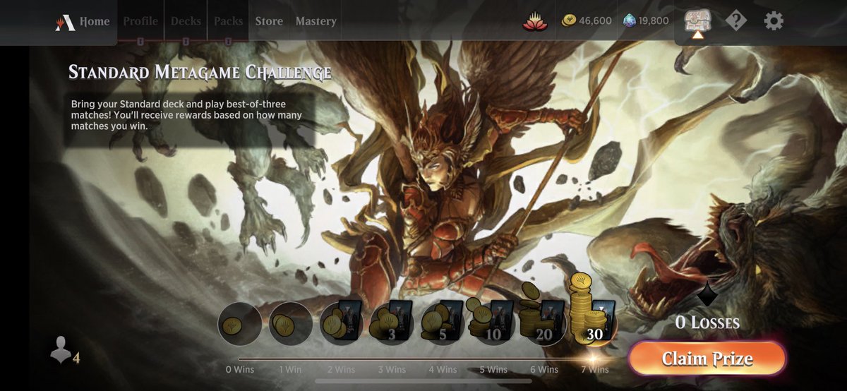 droogs87's tweet photo. #standardmetagamechallenge @MTGGoldfish @wizards_magic @mtgazone @MTG_Arena @RPGEEKS_ @Claudio_Ke01  7-0 liscio liscio con GW humans. #hamletvanguard ribalta i boards. Indeciso su storm the festival. https://t.co/DTzQSBV47a