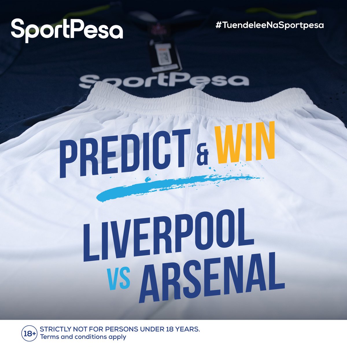 SportPesa's tweet photo. GIVEAWAY O'CLOCK! ⏲️Liverpool vs Arsenal

If Mo Salah scores first today against Arsenal, we will giveaway a SportPesa branded full kit. 

To enter: 
🔃Retweet this tweet
👊Follow this page

#LIVARS #PL #TuendeleeNaSportPesa https://t.co/UWCmvcxnSI
