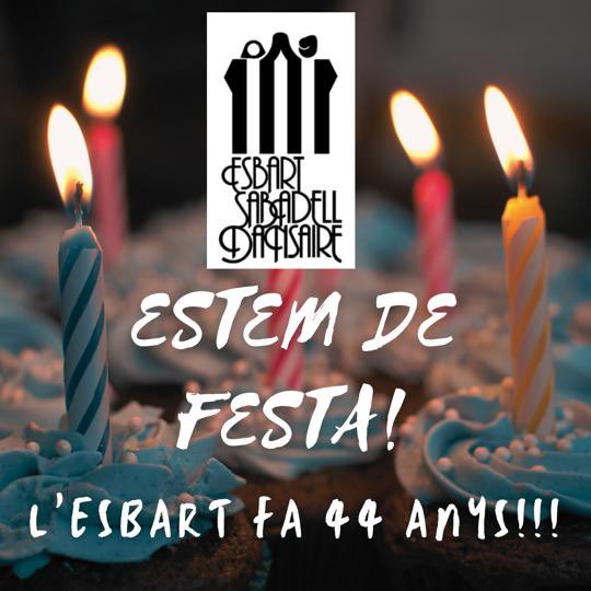 Estem de festa 🎊L’esbart fa 44 anys! 🎂 Per molts anys més! #Sabadell