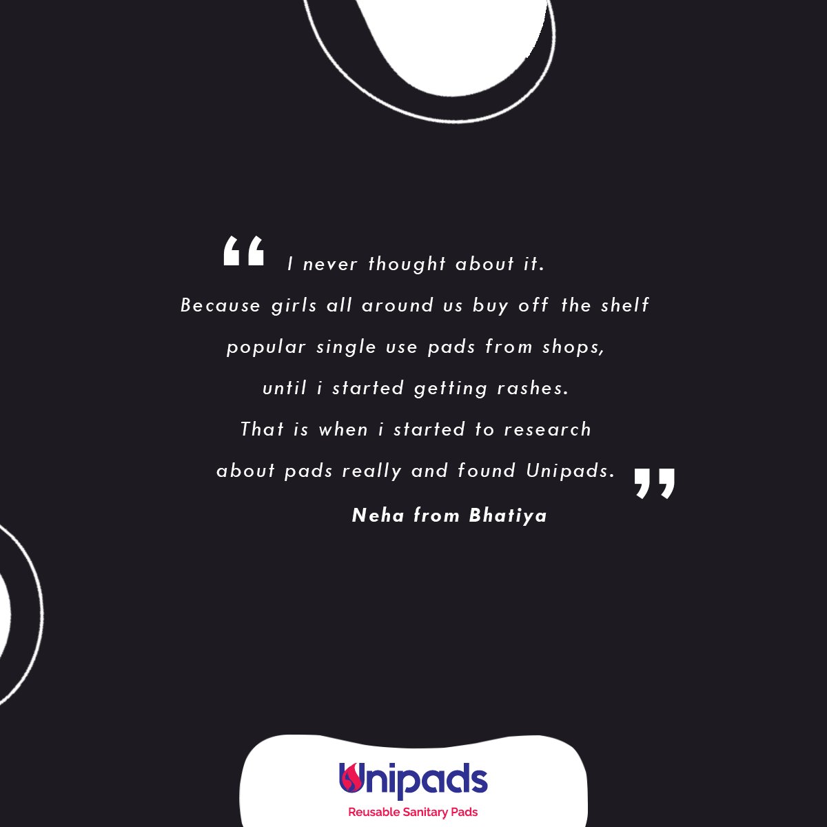 unipads_india's tweet photo. Have you found your reason to switch to #Unipads. Tell us in the comments and we will let the world know. #switchtoreusable #periodsolution #painfreeperiods #reusablepads https://t.co/fr1TAEZk3l