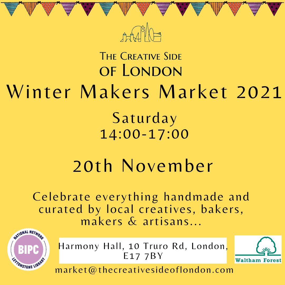NailaAhmadLDN's tweet photo. I will exhibiting at #HarmonyHall today #walthamstow #e17
1400-1700
Come and #shopsmall #shoplocal #support #SupportSmallStreams https://t.co/Wm0GMEOsUo