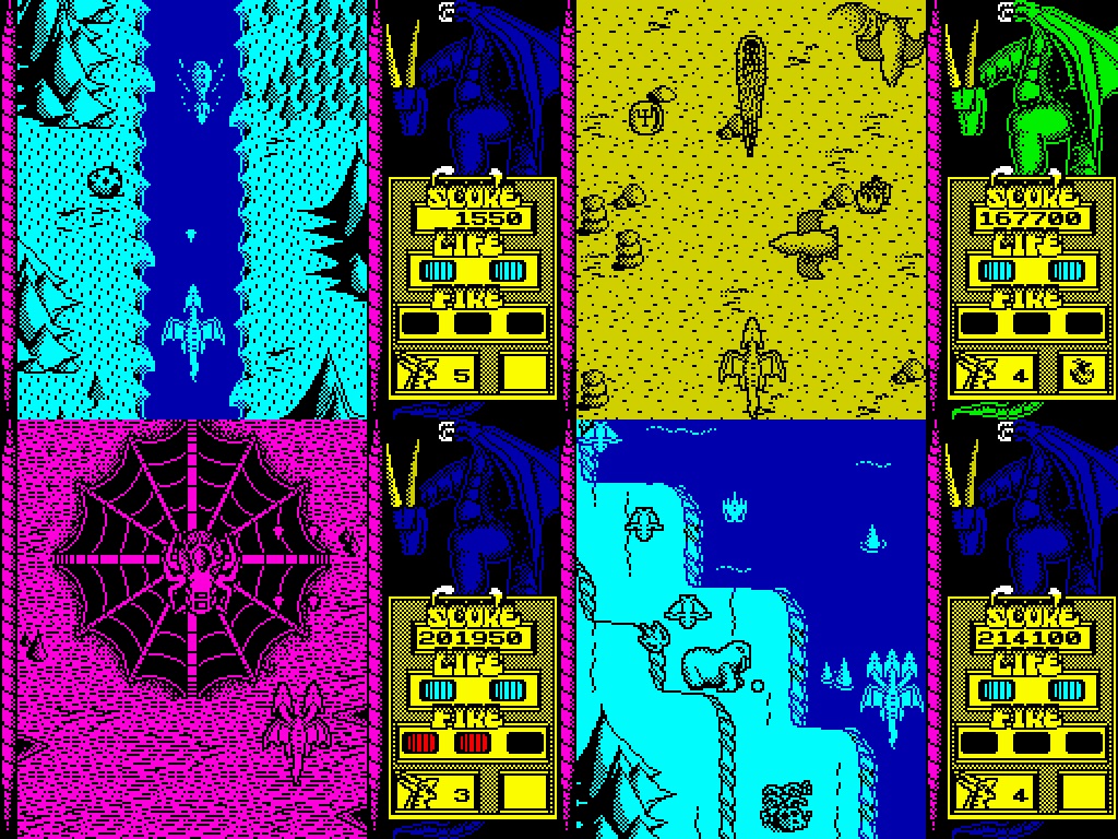 RetroGameGeeks's tweet photo. DRAGON SPIRIT: In 1989 Amul set out to rescue princess Alicia from an evil demon. An excellent ZX Spectrum port of the awesome 1987 arcade game from Atari this also came to other formats, did you ever defeat Zawell? #retrogaming #ZXSpectrum #Atari #Arcade #C64 #Amiga #80s #gaming https://t.co/MSGKDUhK4S