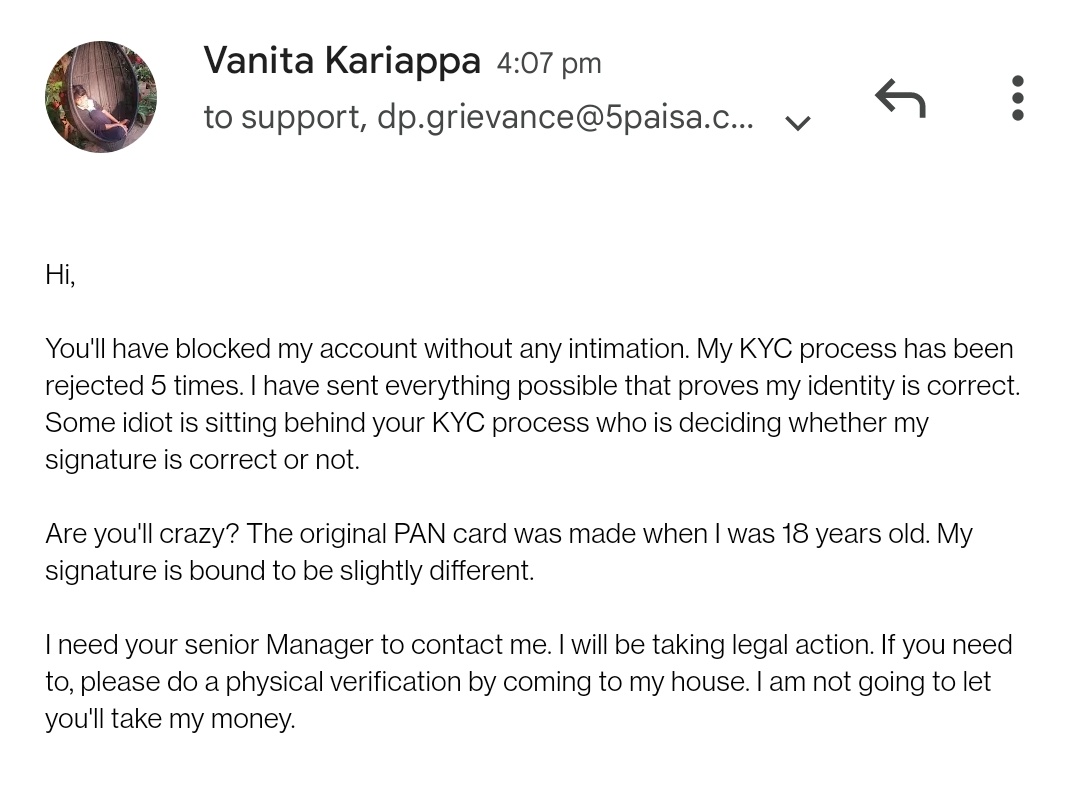 Vanita Kariappa tweet media