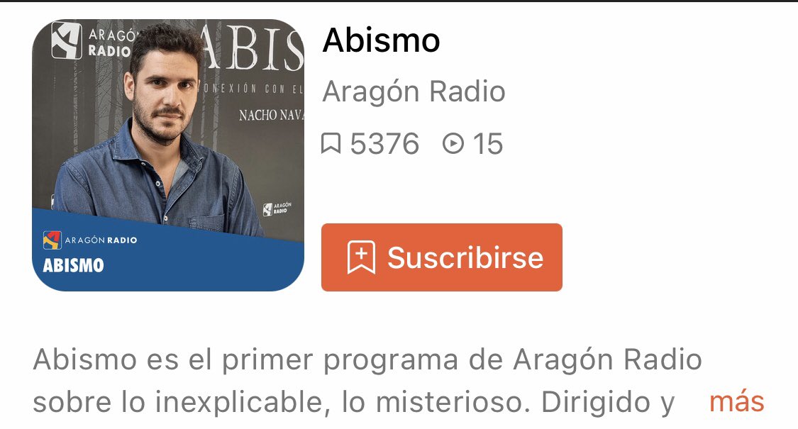 nachonavarrogil's tweet photo. ¡ABISMO!

¿Nos acompañáis cada semana en iVoox con vuestra suscripción? 
https://t.co/bUUnzploKM https://t.co/UYq2pWmRIU