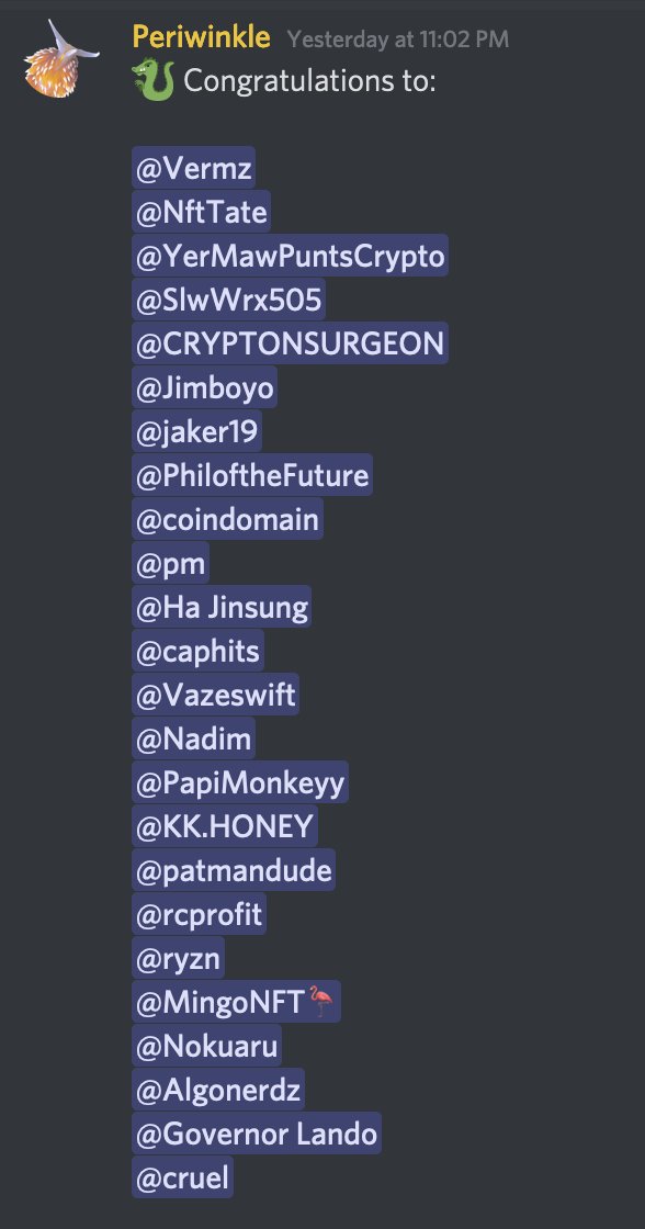 algokomodo's tweet photo. Congratulations to the 24 winners of our first #algokomodo shuffle !
#Algorand #ALGO #algofam #AlgoNFT #ALGONFTs
Visit @randgallery to purchase your Algo Komodo:
https://t.co/R2gb6W2EeG https://t.co/lg6kBc7lr1